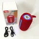 Портативна Bluetooth-колонка TG653 USB з ремінцем, потужна переносна акустична колонка. Колір: червоний - зображення 6