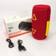 Bluetooth-колонка TG657 з RGB підсвічуванням 1500 mAh, бездротова колонка портативна потужна. Колір: червоний - зображення 3