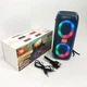 Портативна колонка TG333 2x5W з RGB підсвічуванням, гучна блютуз колонка. Колір: синій - зображення 15