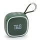 Портативная Bluetooth-колонка TG659 с ремешком, Беспроводная колонка портативная мощная. Цвет: зеленый - изображение 1