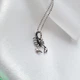 Серебряная подвеска кулон Скорпиончик серебро 925 черненное 3173ч 1.50г - изображение 5