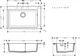 Hansgrohe Мийка кухонна S51, граніт, прямокутник, без крила, 770х510х190мм, чаша - 1, накладна, S510-F660, сірий камінь - изображение 3