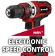 Einhell Шуруповерт-дриль TE-CD 18/40 Li-Solo, PXC, акум., ШЗП, 40Нм, 400/1500 об/хв, 1.25кг, (без АКБ та ЗП) - изображение 5