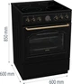 Gorenje Плита електрична склокерамічна, 71л, 60x60см, дисплей, програматор, приготування з паром, чорний матовий - изображение 20