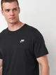 Футболка хлопковая длинная мужская Nike M Nsw Club Tee AR4997-014 S Черный/Белый/Темно-серый (0191888659760) - изображение 4
