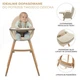Стільчик для годування 2 в 1 Kinderkraft Fini 2 Beige, 5902533924493 - зображення 3