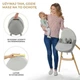 Стільчик для годування 2 в 1 Kinderkraft Fini 2 Grey, 5902533924509 - зображення 5