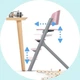 Стільчик для годування + шезлонг Kinderkraft Livy + Calmee Wood, 5902533919031 - зображення 7