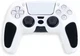 Качественный защитный силиконовый чехол Rubber Protective (White/Black) для геймпада DualSense Sony PlayStation 5 (PS5) + накладки на стики [437156033] - изображение 5
