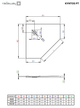 Душовий піддон RADAWAY Kyntos PT 90x90 колір чорний HKPT9090-54 - зображення 2