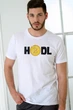 Футболка мужская хлопковая с принтом HODL белая универсальная легкая для парней летняя повседневная S - изображение 1