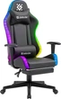Крісло ігрове Defender Watcher, 60мм, Клас 4, RGB ПУ, чорне - зображення 1