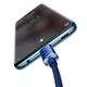 Кабель Baseus Type-C - Type-C 100W 5A 1.2 метри Crystal Shine Blue (CAJY000603) - зображення 4