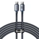Кабель Baseus Type-C - Type-C 100W 5A 1.2 метра Crystal Shine Black (CAJY000601) - изображение 1