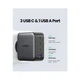 Зарядний пристрій UGREEN CD226 100W GaN Fast Charger with 100W USB-C Cable(UGR-90575) (UGR-90575) - зображення 3