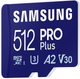 Karta pamięci Samsung PRO Plus microSDXC UHS-I 512GB Class 10 + Reader 2023 (MB-MD512SB/WW) - obraz 3