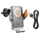 Тримач для мобільного з БЗП HOCO HW7 Transparent Discovery Edition Wireless Fast Charging Car Holder (Air Outlet) Metal Gray (6942007608145) - зображення 5