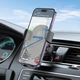 Автотримач для телефона BOROFONE BH92 Grand one-button car holder(air outlet) Black (6941991103681) - изображение 8