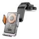 Автотримач для телефона з БЗП HOCO HW8 Transparent Discovery Edition wireless fast charging car holder(center console) Metal Gray (6942007608152) - изображение 5