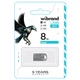 Флеш пам'ять USB Wibrand Hawk 8GB USB 2.0 Metal Silver (WI2.0/HA8M1S) - зображення 2
