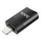 Перехідник HOCO Lightning Male - USB Female USB20 Чорний (LKMTR_821144) - зображення 4