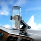 Автомобильный держатель автодержатель HOCO CA104 vertical and horizontal telescopic gravity vehicle holder Black Metal Gray (6931474766236) - изображение 5