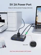 Хаб UGREEN CR113 USB 3.0 Hub 1m (Black) (UGR-20291) - зображення 3