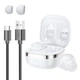 Бездротові навушники Toocki TWS Bluetooth 5.2 Сенсорне керування White (6976018379053) - зображення 3