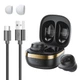 Бездротові навушники Toocki TWS Bluetooth 5.2 Сенсорне керування Black (6936842000110) - зображення 3
