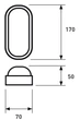 Світильник світлодіодний EUROLAMP ЖКГ LED-NLS-12/50(sensor)(G10) з датчиком руху - изображение 4
