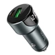 Адаптер в прикуриватель Hoco Z42 (PD/QC3.0) на 2 USB, Grey - изображение 2