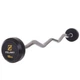 Штанга фиксированная изогнутая резиновая Rubber Coated Barbell 10кг Zelart (гриф l-95см) (TA-2687-10) - изображение 1