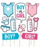 Набор фотобутафории Happy Moments для гендер пати "BOY OR GIRL" 11 шт (079011) - изображение 1