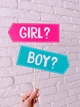 Набор фотобутафории Happy Moments для гендер пати "BOY OR GIRL" 11 шт (079011) - изображение 3