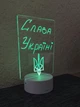 Светодиодная 3D лампа ночник планер для записей и рисования FLASH белый вертикальный с пультом и маркером, питание от батареек и сети, 16 цветов подсветки. - изображение 7