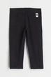 Леггинсы-капри черные сердце H&M 110см (400097397) - изображение 1