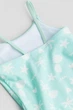 Купальник цельный мятный Ракушки H&M 110-116см (400097405) - изображение 2