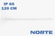 Линейный светильник 1-NLP-1372 36W 120 см 6500К ІР65 ТМ NORTE - изображение 4