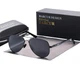 Мужские Солнцезащитные Поляризационные UV400 Очки Авиаторы Barcur B8721 Gray Black - изображение 1