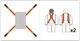 Ремені (4 шт) Для Перенесення Меблів або Важких Предметів VOREL® 74721 - зображення 3