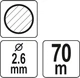 Леска Для Мотокосы КРУГЛАЯ Ø 2.6 мм в Бухте L=70 м FLO (89443) - изображение 2