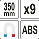 Магнитный Держатель Для Отверток (350 х 50 х 40 мм) ABS YATO YT-08353 - изображение 2