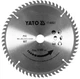 Пильный Диск по ПВХ Ø 185 х 20 х 2.5 мм, 60 зубьев YATO (YT-60627) - изображение 1
