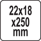 Лопатка Для Штроби на Перфоратор SDS-Plus 22 х 250 мм CrV YATO (YT-4722) - зображення 4