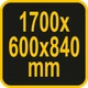 Стол Слесарный (1700 х 600 х 840 мм) Верстак Для Мастерской VOREL® 58456 - изображение 3