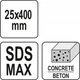 Зубило на Перфоратор SDS-Max 25 х 400 мм YATO (YT-47340) - изображение 8