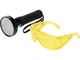 Ультрафіолетовий Ліхтарик YATO TORCH UV 100 LED з Окулярами Для Виявлення Витоків та Перевірки Банкнот (08582) - зображення 3
