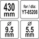 Нож Для Газонокосилки YT-85208 L=430 мм YATO (YT-85162) - изображение 2