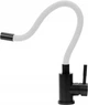 Кран на Кухню Белый Fala Flexible Black (75776) - изображение 3