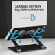 Охолоджуюча підставка для ноутбука OfficePro LS122B Aluminum alloy Black - зображення 13